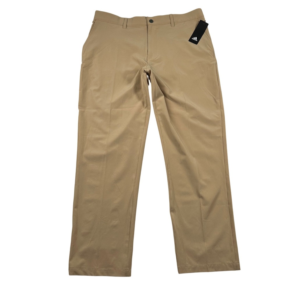 Adidas Ultimate365 Golf Pants Mens 36x30 Gold Khaki Performance Preppy Woven